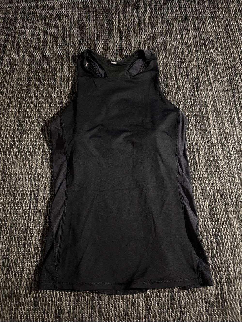 Lululemon Body Con Tank Top Mesh Polka Dot Racerback Luxtreme Size 8
